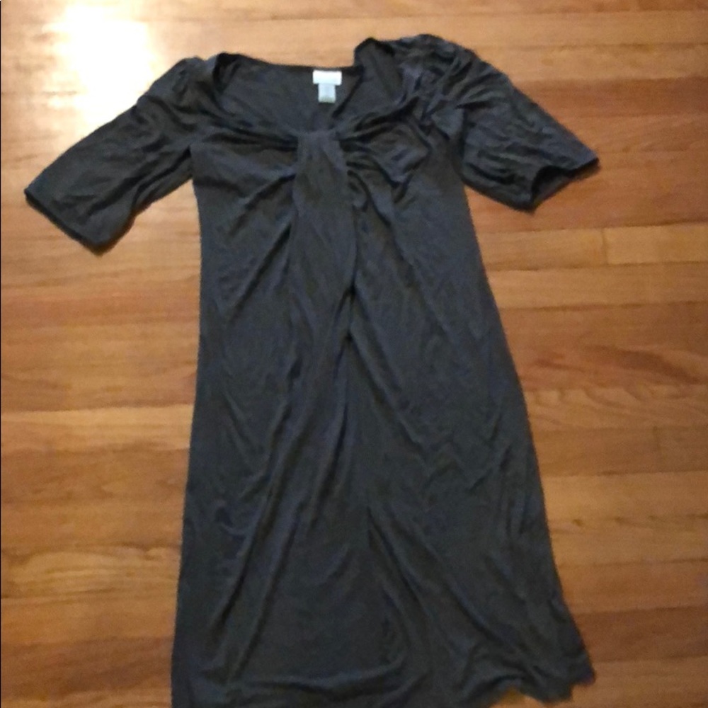 Gray maternity dress